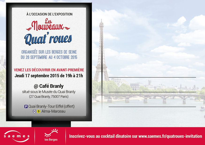 Invitation avant-première Quat'roues Invitation avant-première Quat'roues