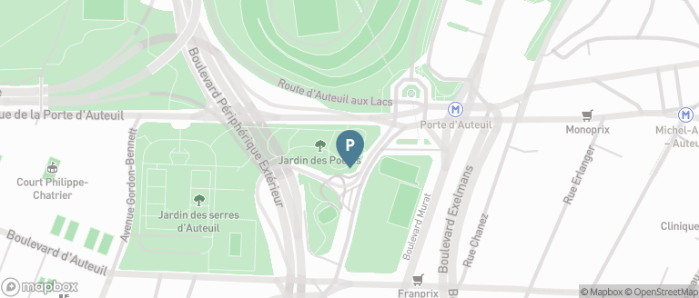 Carte parking Saemes Porte d'Auteuil