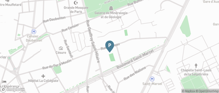 Carte parking Saemes Poliveau