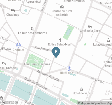 Carte parking Saemes Rivoli Sébastopol