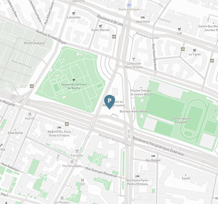 Carte Mobile parking Porte d'Orléans