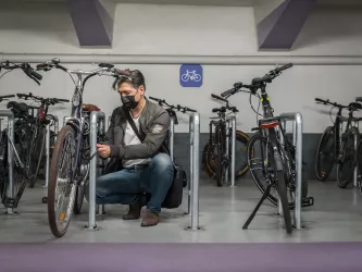 Zone vélo parking Meyerbeer Opéra