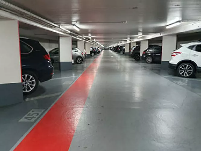 Intérieur parking Saemes Carnot